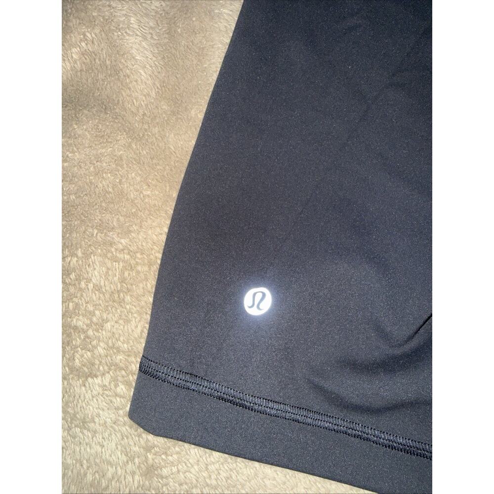 Lululemon Women Capri Leggings Ladies 12 Navy Blue Stretch Yoga Athleisure Logo* - Picture 6 of 6